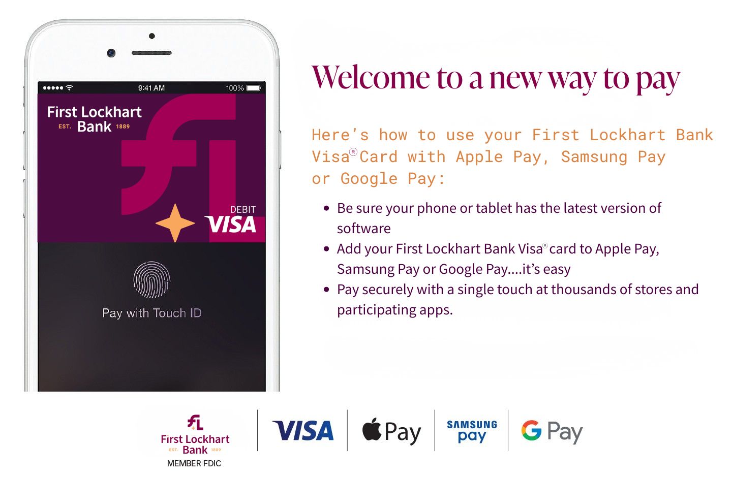 Welcome to a new way to pay